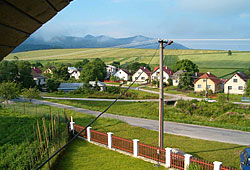 Pohled z domu na est obce Kunerad